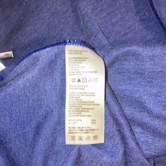 Tommy Bahama Blue Long Sleeve 1/4 Zip Sz M - Picture 7 of 7
